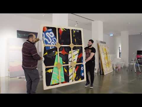 Behind the scenes | JD Malat Gallery installing an Ed Moses exhibition