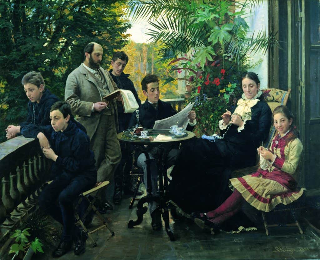 P.S. Krøyer: The Hirschsprung family portrait, 1881.