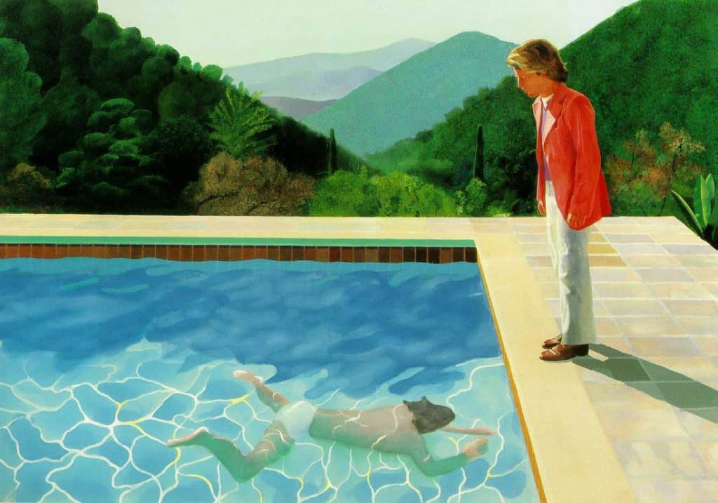 David Hockney pop art pool. We Always See With Memory.