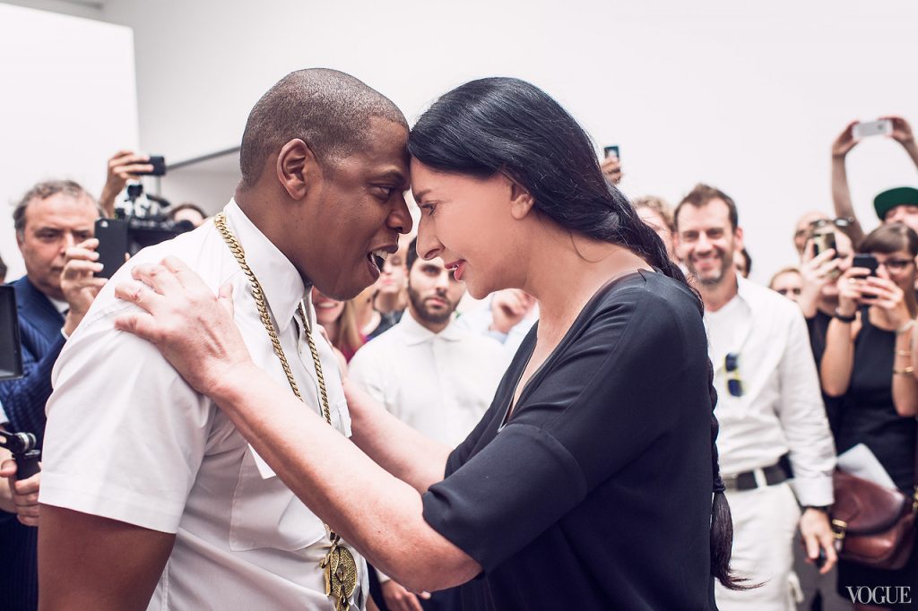Marina Abramovic stars in Jay Z’s music video for ‘Picasso Baby’.