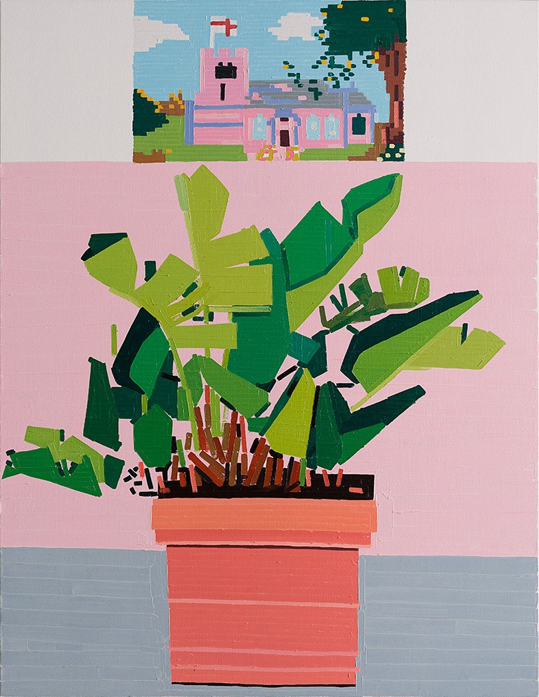 End of Europe (Siracusa), oil on linen, by Guy Yanai