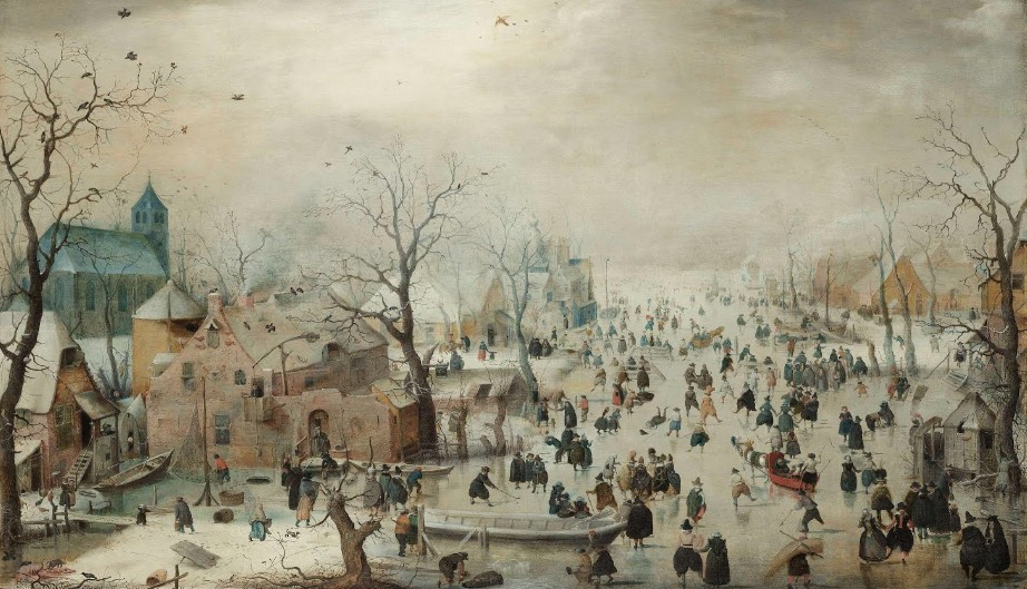 Hendrick Avercamp - Winter Landscape with Ice Skaters