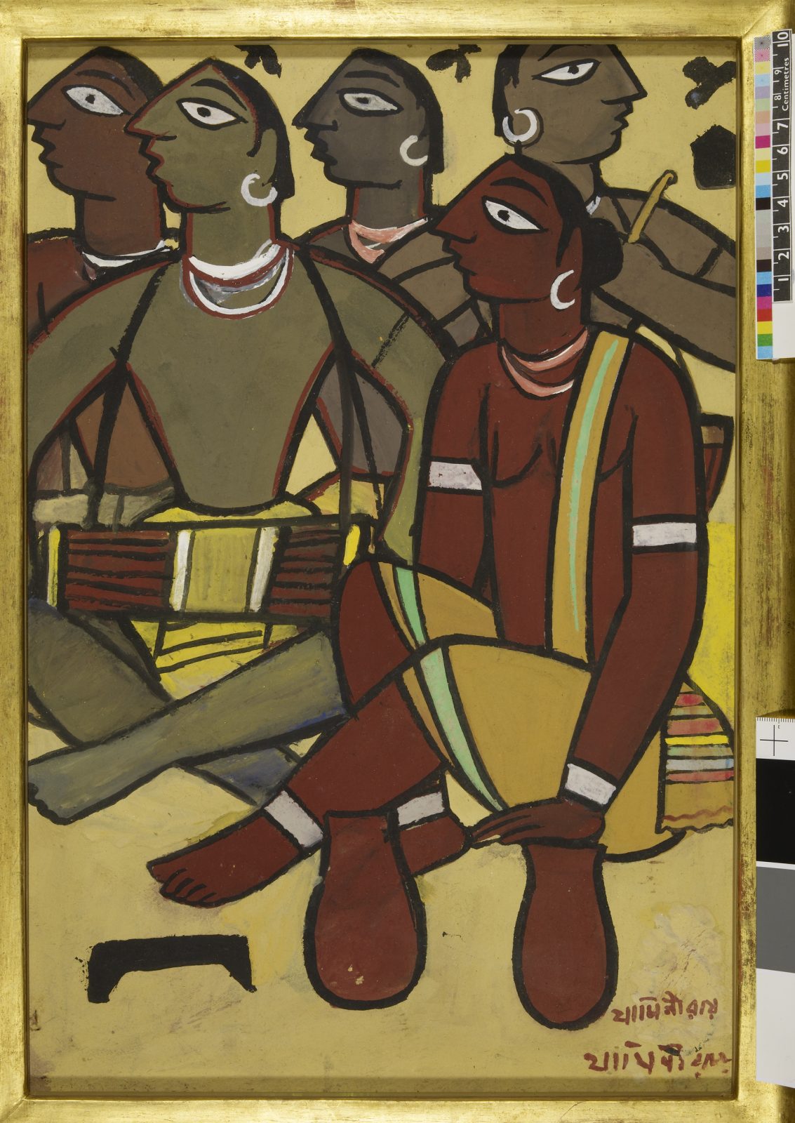 The Drummers (early 1930s) by Jamini Roy
