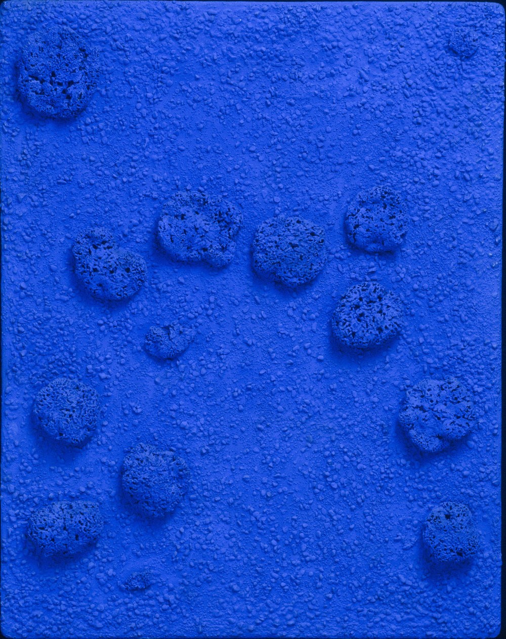Yves Klein - Blue Monochrome Sponge Relief (RE24)