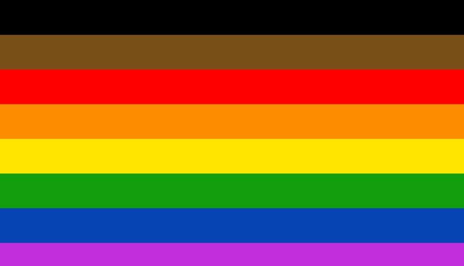 Pride Flag used at the Philadelphia pride festivities in 2017