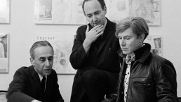 Leo Castelli, Ivan Karp and Andy Warhol