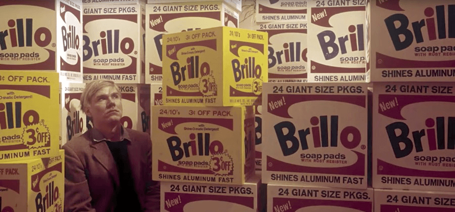 Andy Warhol and his Brillo Boxes.