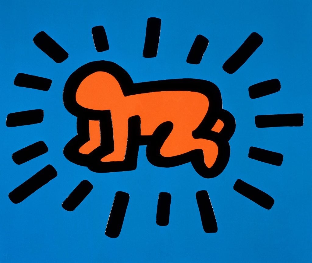 Keith Haring Pop Art. Radiant Baby.