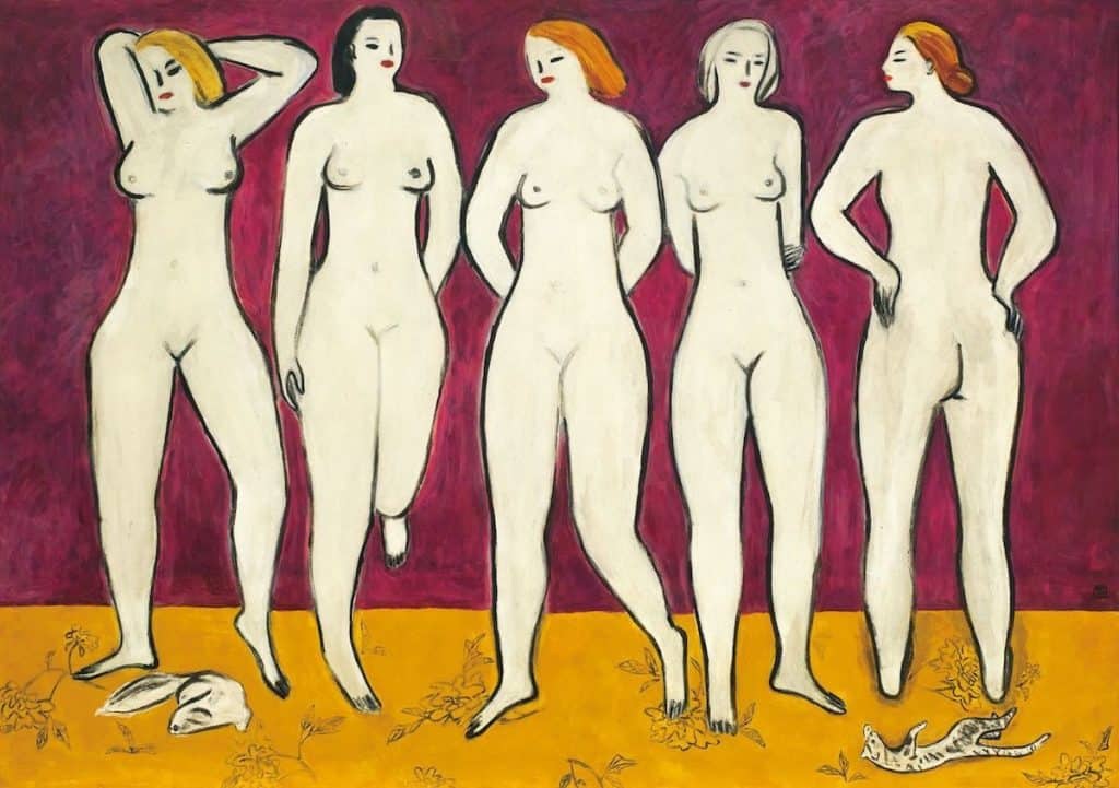  Five Nudes, ca. 1955