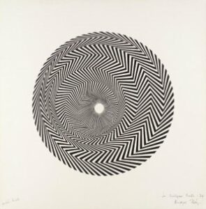 Op Art, a famous art movement of the late 20th century.