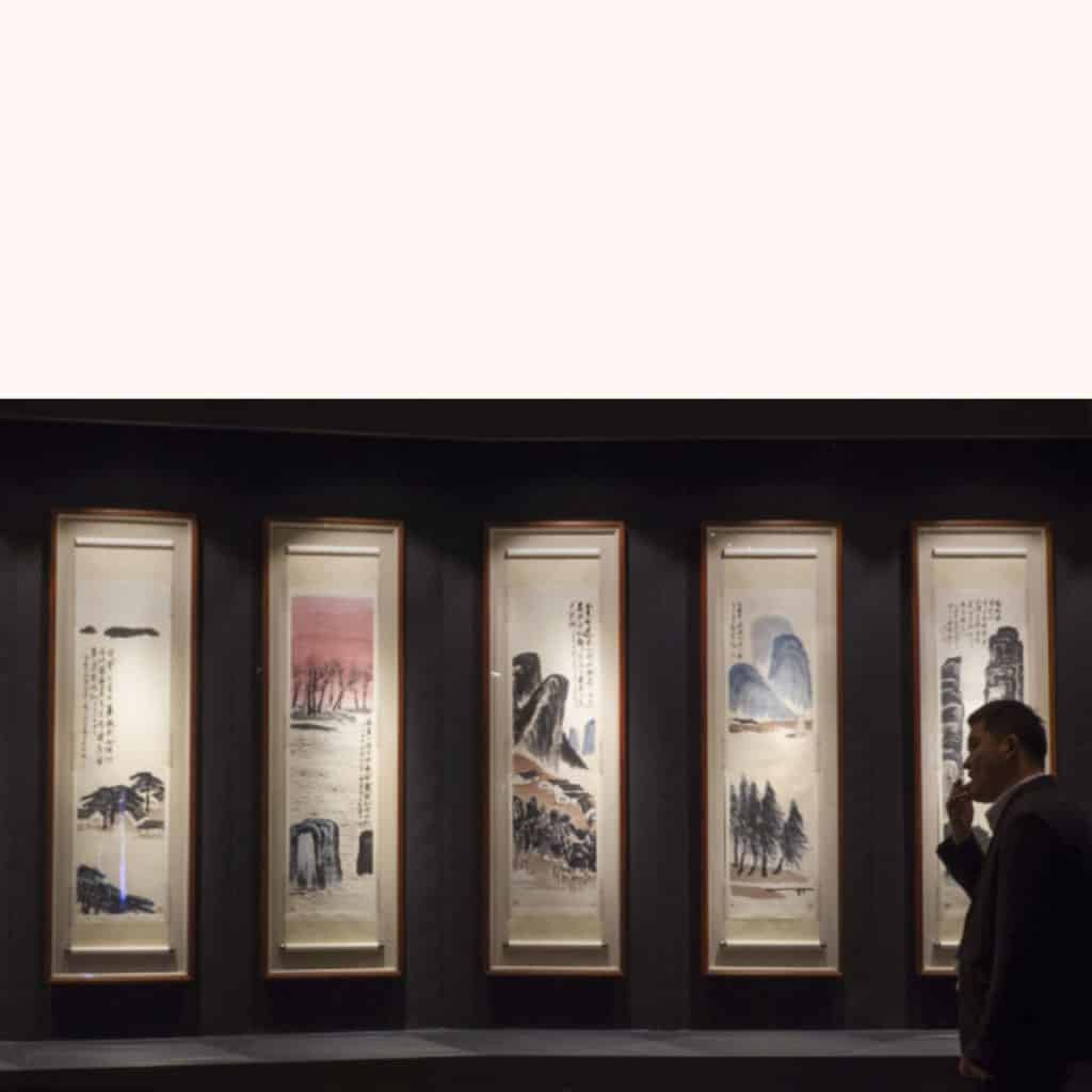 Qi Baishi, Twelve Landscape Screens