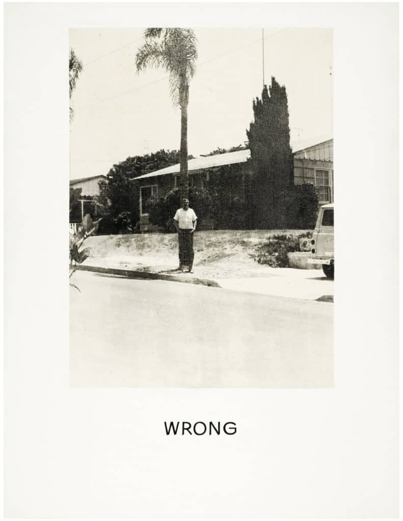 Wrong (1967) by John Baldessari
