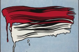 Roy Lichtenstein, Red and White Brushstrokes.