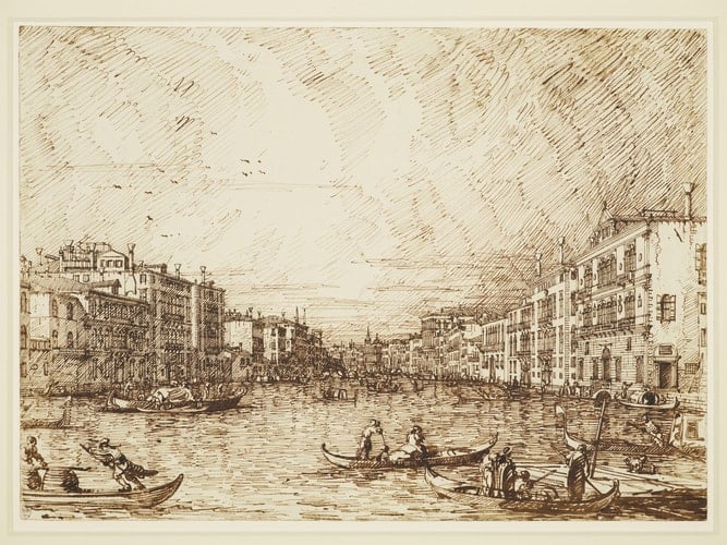 Canaletto, The Central Stretch of the Grand Canal, c. 1734.