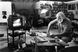 John Baldessari in his Santa Monica studio in 1986