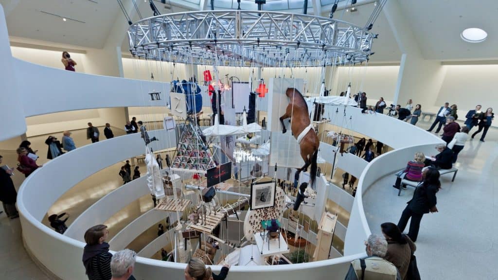 Maurizio Cattelan, All, 2012. Guggenheim installation view.