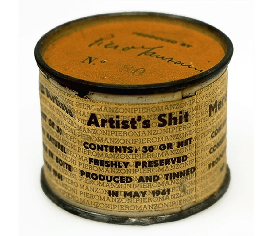 No.80, in a series of ninety cans of Manzoni's 'Artist's Shit'