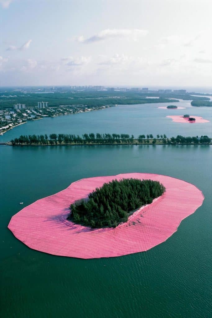 Pink islands, Biscayne Bay, Florida