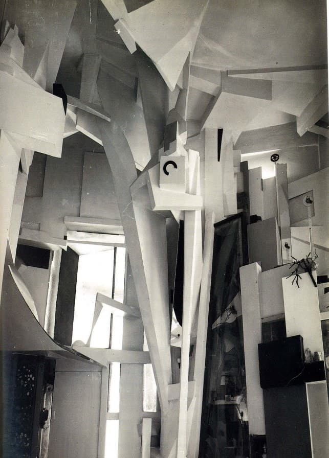 The Hannover Merzbau (1933) by Kurt Schwitters.