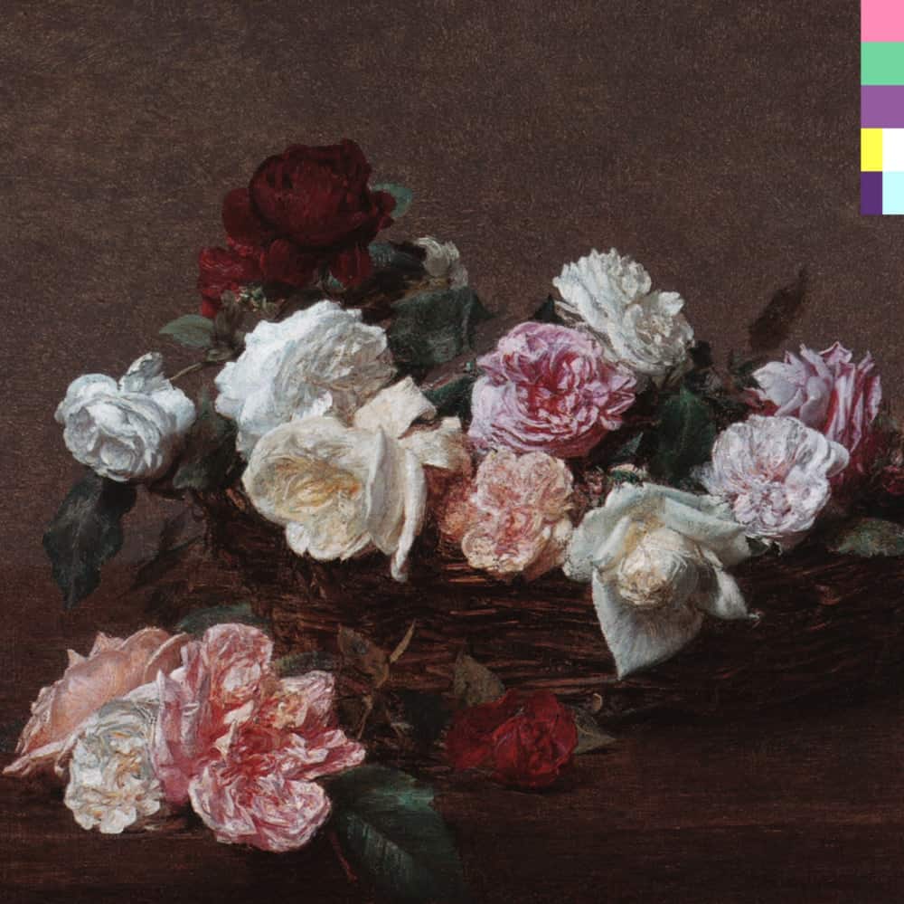 Power, Corruption, and Lies album cover with Henri Fantin-Latour's A Basket of Roses, 1983