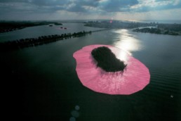 Pink Islands. Christo and Jeanne-Claude, Surrounded Islands, Biscayne Bay, Greater Miami, Florida, 1980-83.