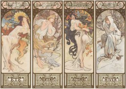 Alphonse Mucha, Four Seasons, 1890s.