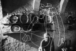 Picasso Drawing With Light, 1949