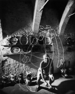 Picasso Drawing With Light, 1949