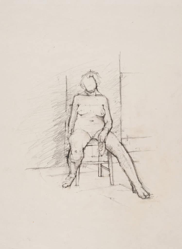 Euan Uglow, Nude Sitting on a Chair