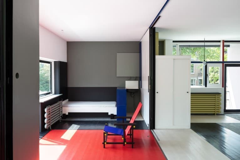 Gerrit Rietveld, Schröder House Interior, Utrecht, 1924.