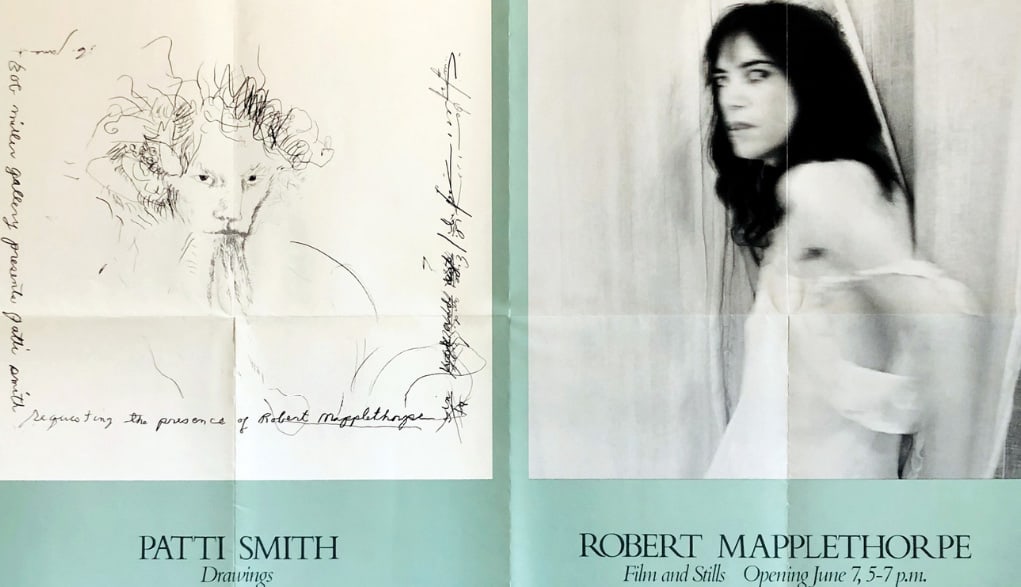Patti Smith & Robert Mapplethorpe exhibition poster, 1978