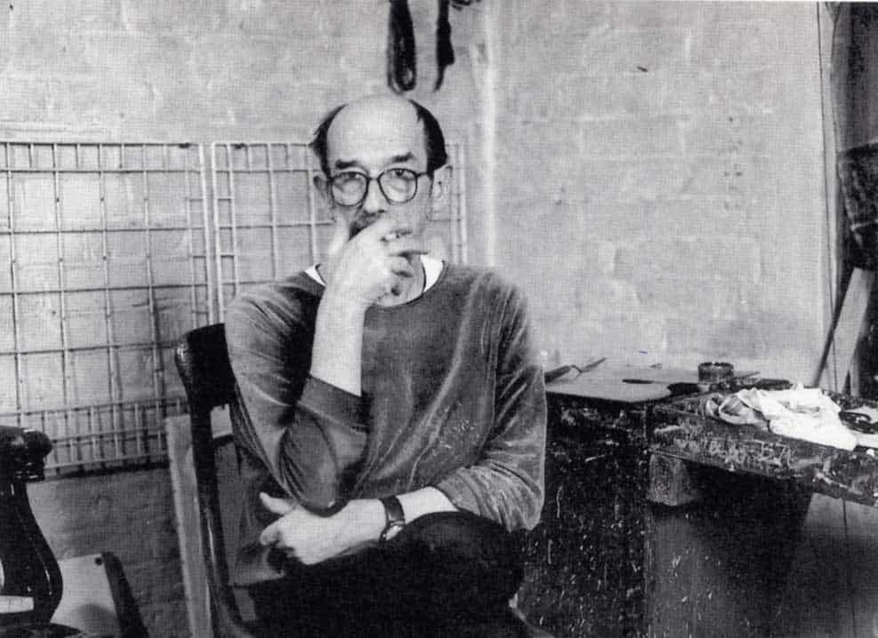 Euan Uglow in his studio