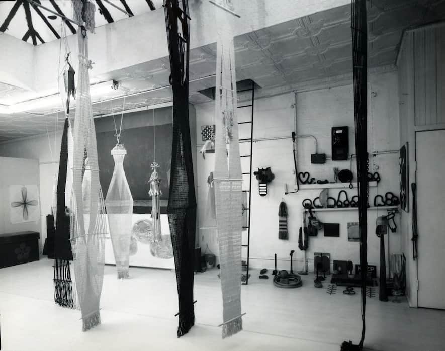 Lenore Tawney Beekman Street Studio, 1962