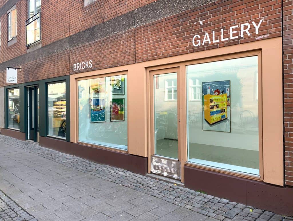 Bricks Gallery - Gallery facade, Nørrebro, Copenhagen