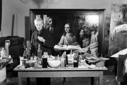 The forger Han Van Meegeren and his fake Vermeer - Jesus among the doctors - 1945