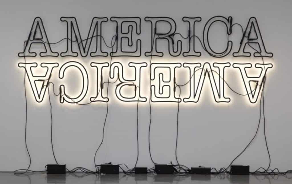 Glenn Ligon - Double America II - 2014