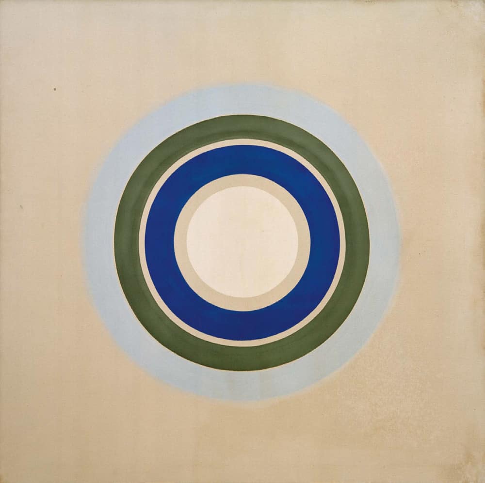 Kenneth Noland - Winter Sun - 1962. An example of Color Field painting.