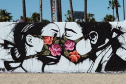 Coronavirus mural by Ponywave on Venice Beach