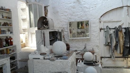 Interior of Barbara Hepworth's studio