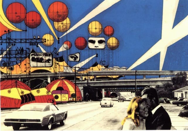 Utopian Architecture. Instant city (1969) by Archigram. 