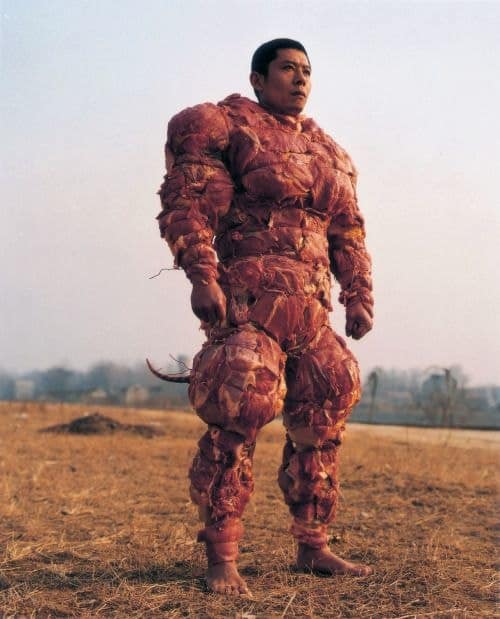 Artist Zhang Huan meat suit. My New York. 