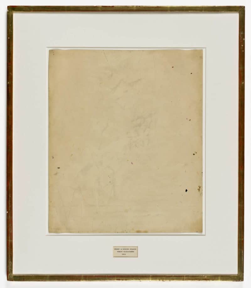 Erased de Kooning Drawing (1953) by Robert Rauschenberg