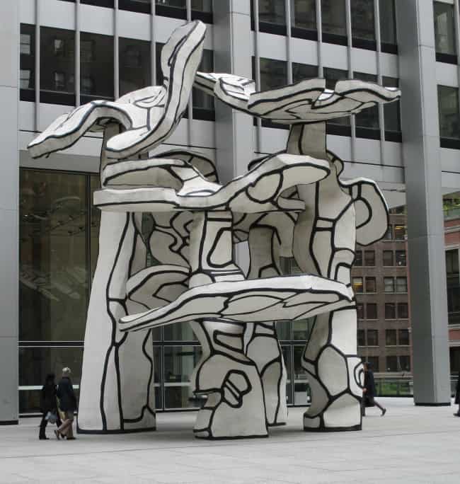 Groupe de Quatre Arbres sculpture (1972) by Jean Dubuffet