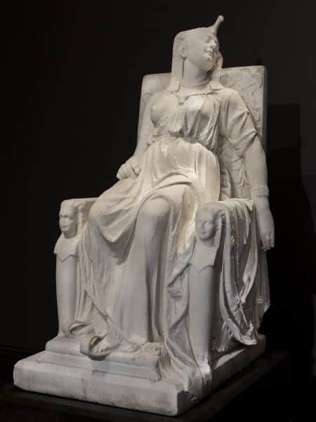 Edmonia Lewis, The Death of Cleopatra, carved 1876, marble.
