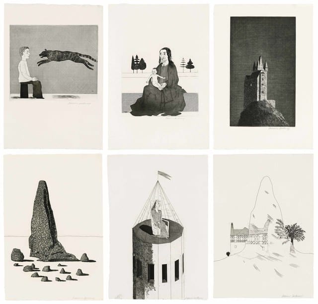 Illustrations for Six Fairy Tales from the Brothers Grimm by David Hockney