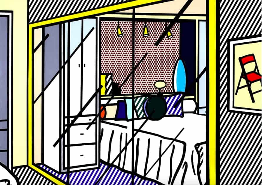 Interior with Mirrored Closet (1991) by Roy Lichtenstein