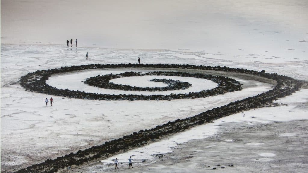 Spiral Jetty (1970) by Robert Smithson