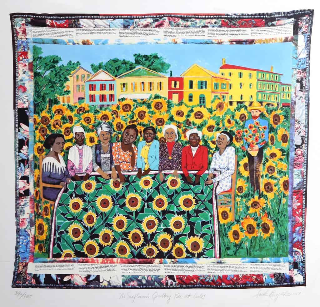 Faith Ringgold, The Sunflowers Quilting Bee at Arles, 1996