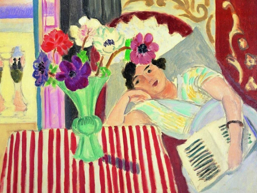 Henri Matisse, Femme et anémones, 1920