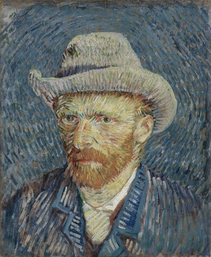 Vincent van Gogh, Self-Portrait with Grey Felt Hat, 1887